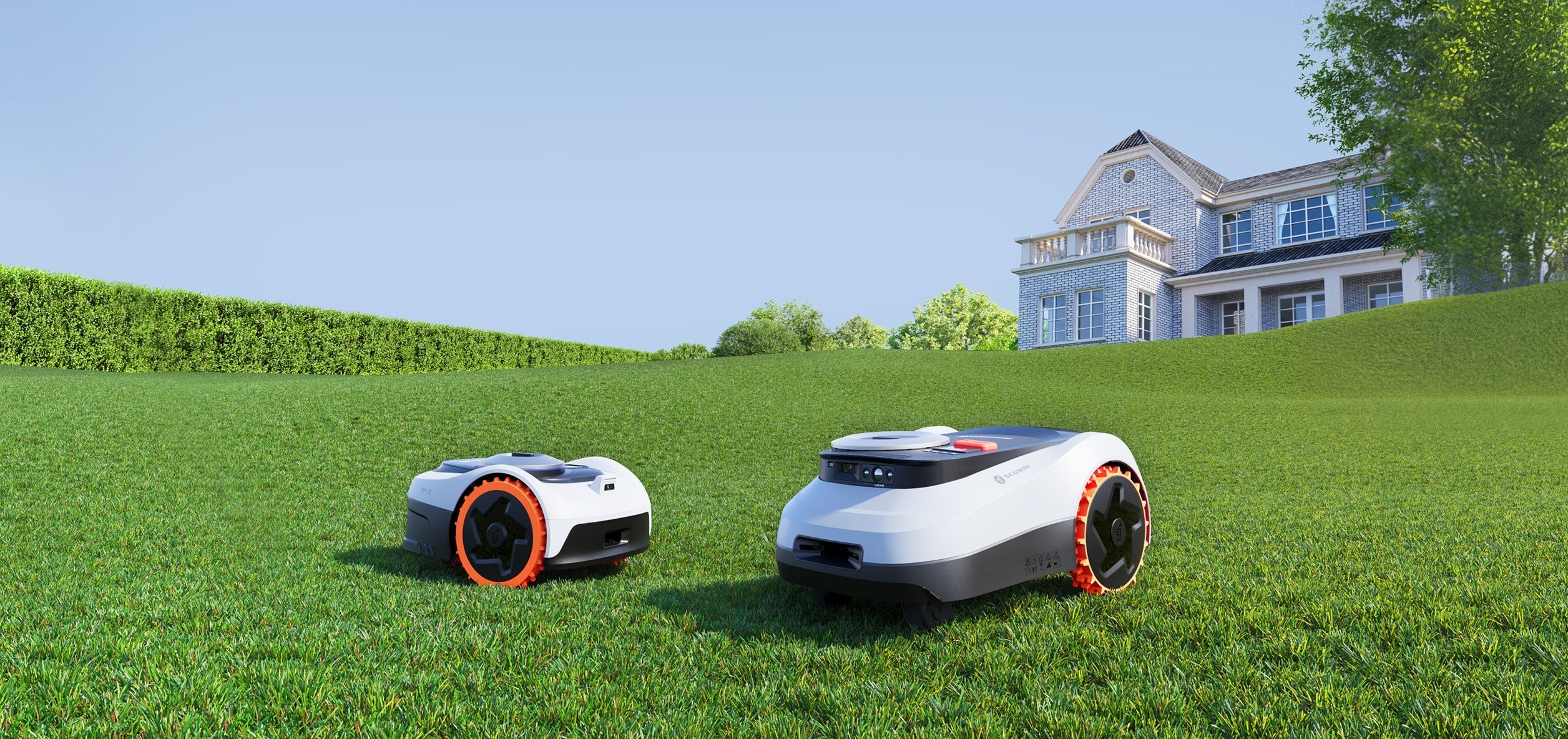 Segway Navimow i series and H series robot lawn mowers.